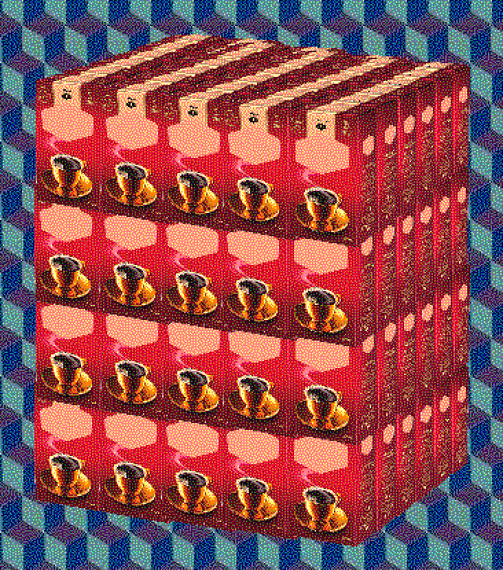 In härrans stour stapel me na slags kaffipaket